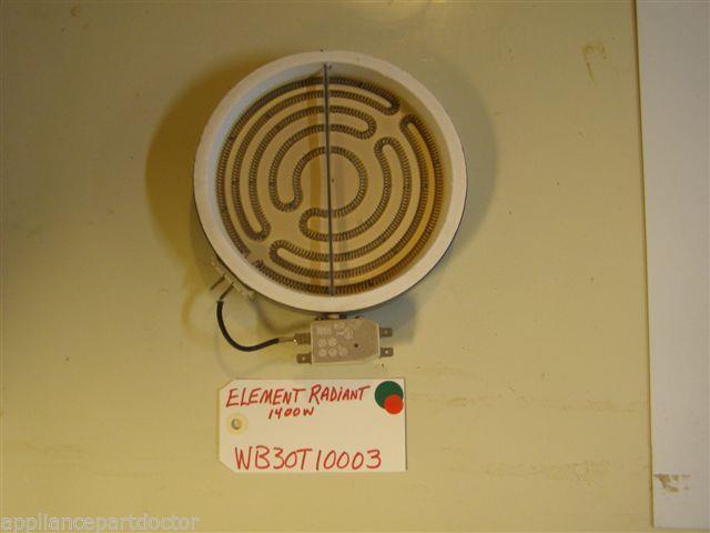 GE STOVE WB30T10003 WB30X5141 Element Radiant 1400w USED PART GE STOVE WB30T10003 WB30X5141 Element Radiant 1400w USED PART